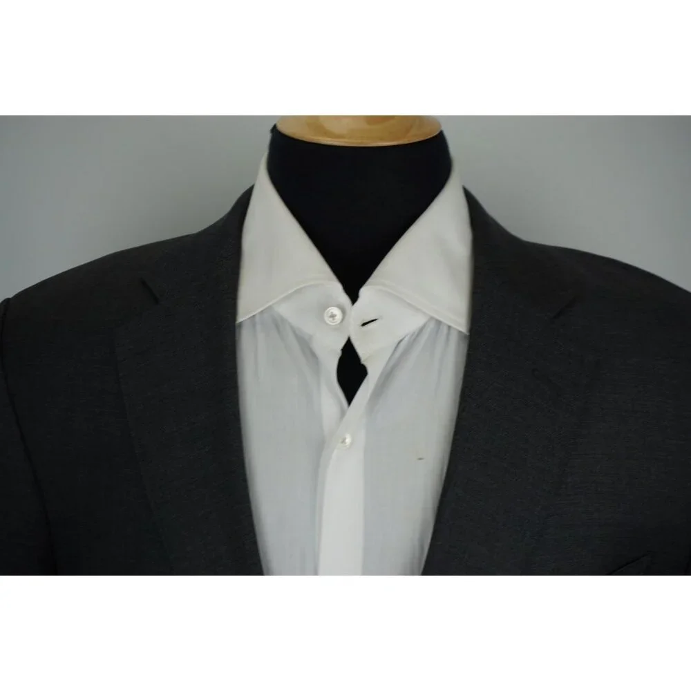SuitSupply Napoli Cut VBC Solid Gray Perennial Wool Solid Gray Sport Coat Sz 42S